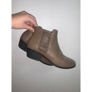 Faux leather boots